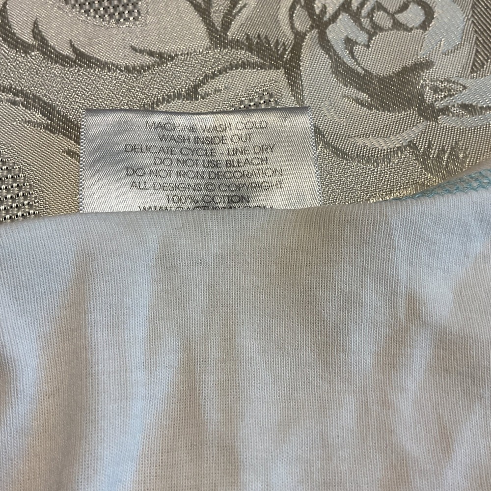 Cactus Bay Apparel Top Womens Small White Excellent Alaska Dragonfly Rhinestone - Picture 4 of 7